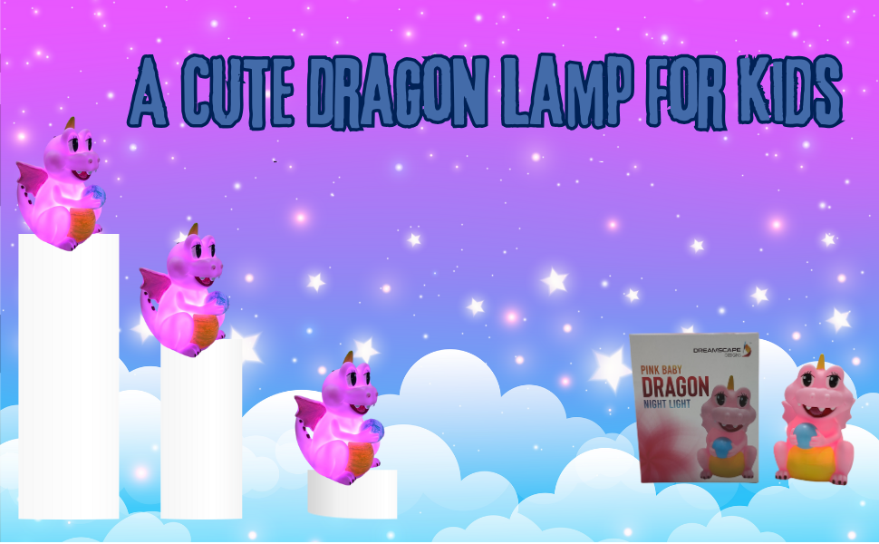 Pink Baby Dragon Night Light