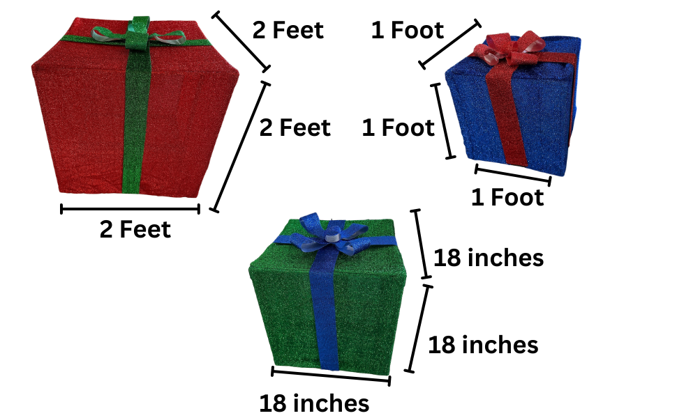 size up Christmas boxes